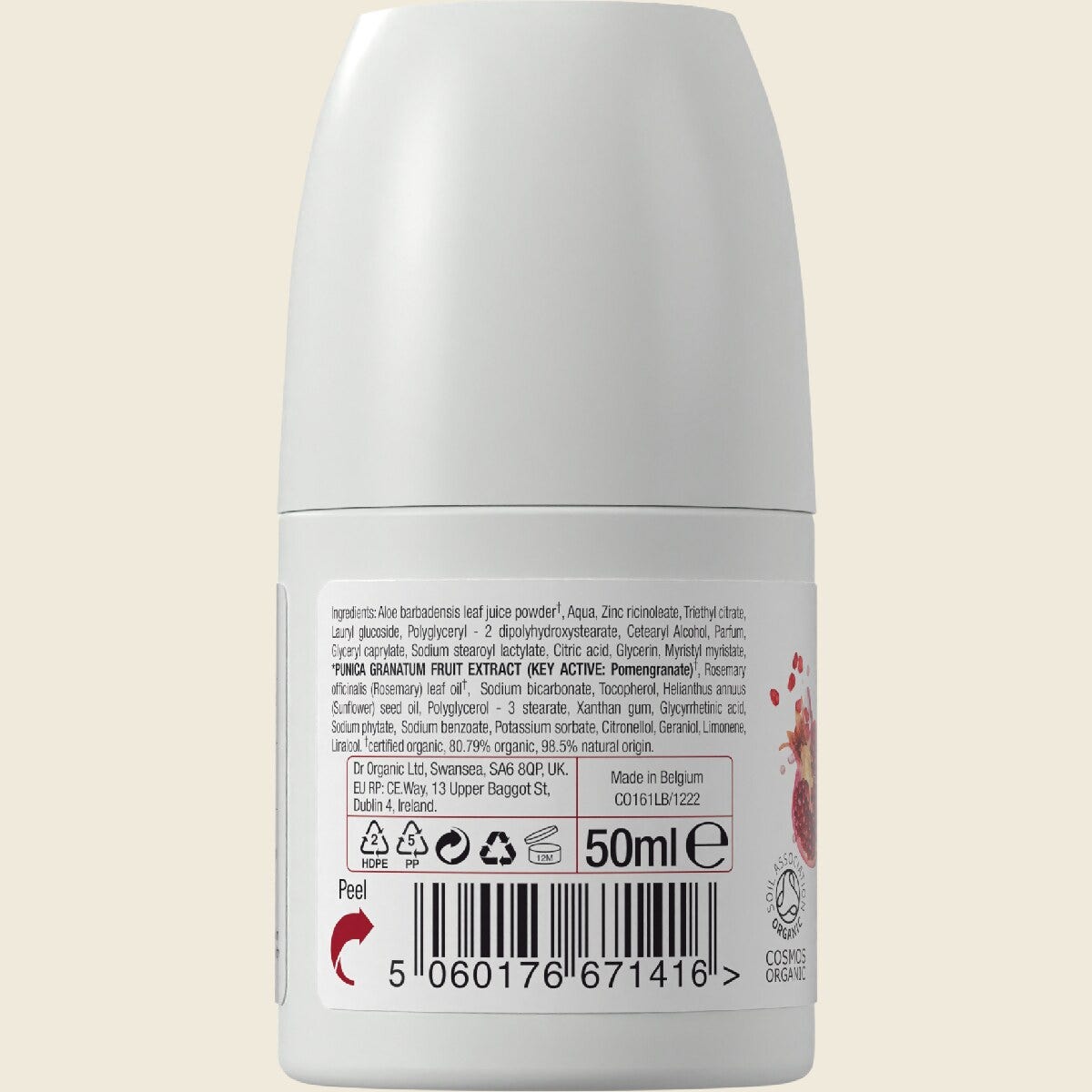 DR. ORGANIC Roll-On Deodorant Pomegranate 50ml