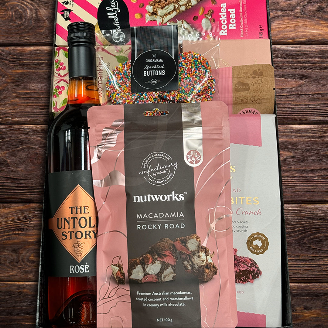 Australian Rose & Pamper Hamper For Her