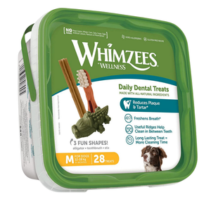 WHIMZEES Toothbrush Variety Box (M, 28 Pack)