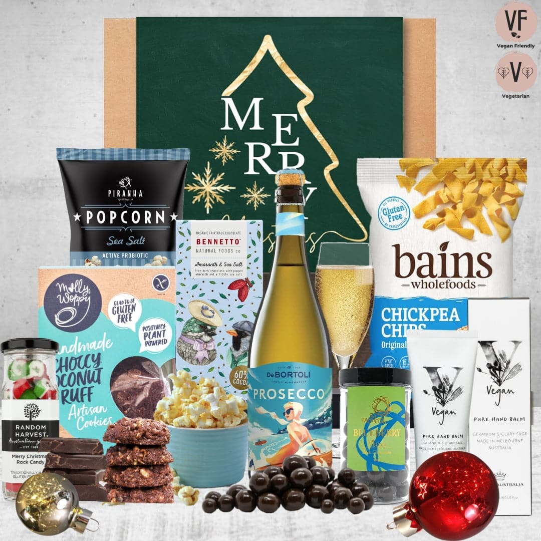 Healthy Hampers Prosecco & Vegan Christmas Delight Hamper