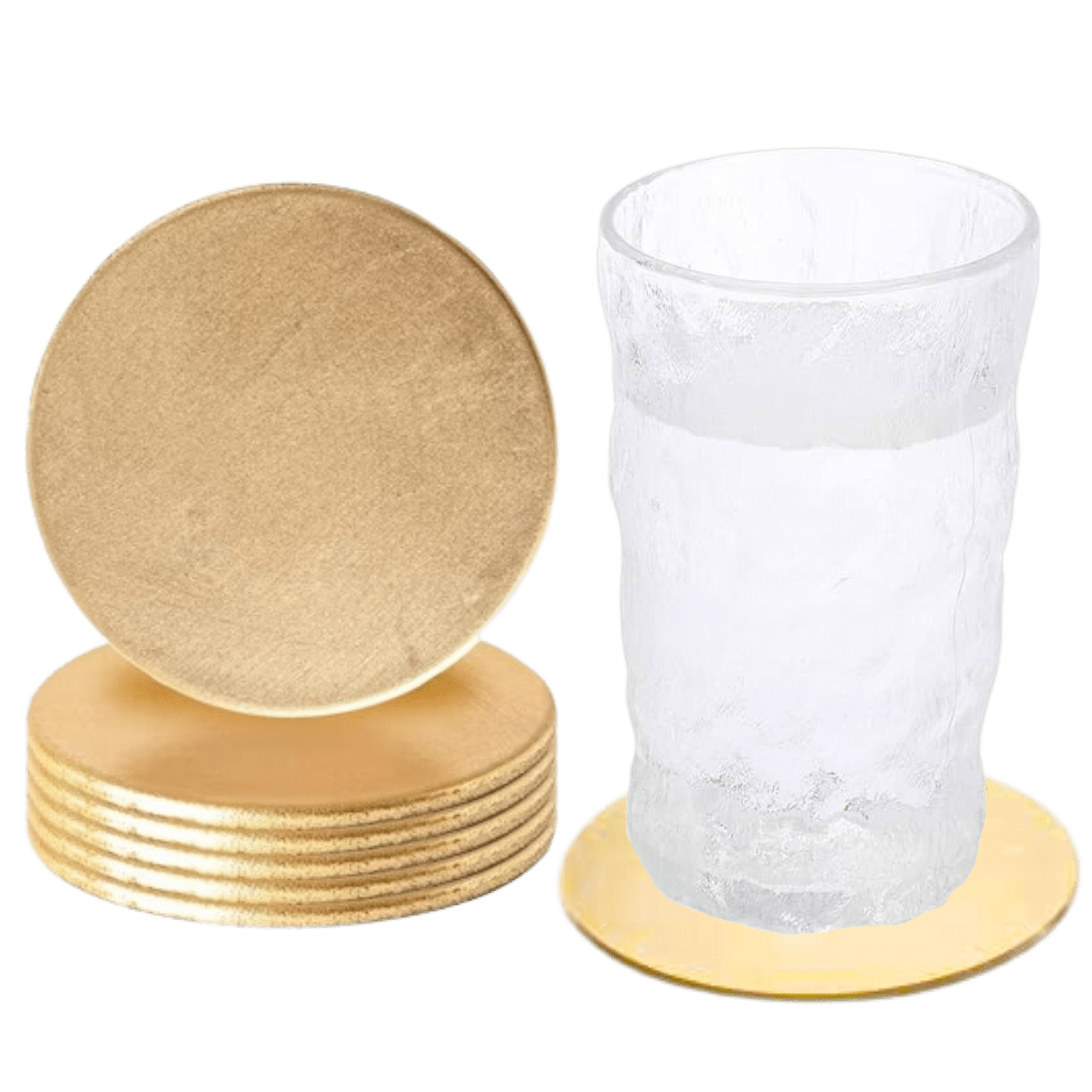 HONEY HOMEWARE GOLD METALLIC COASTERS