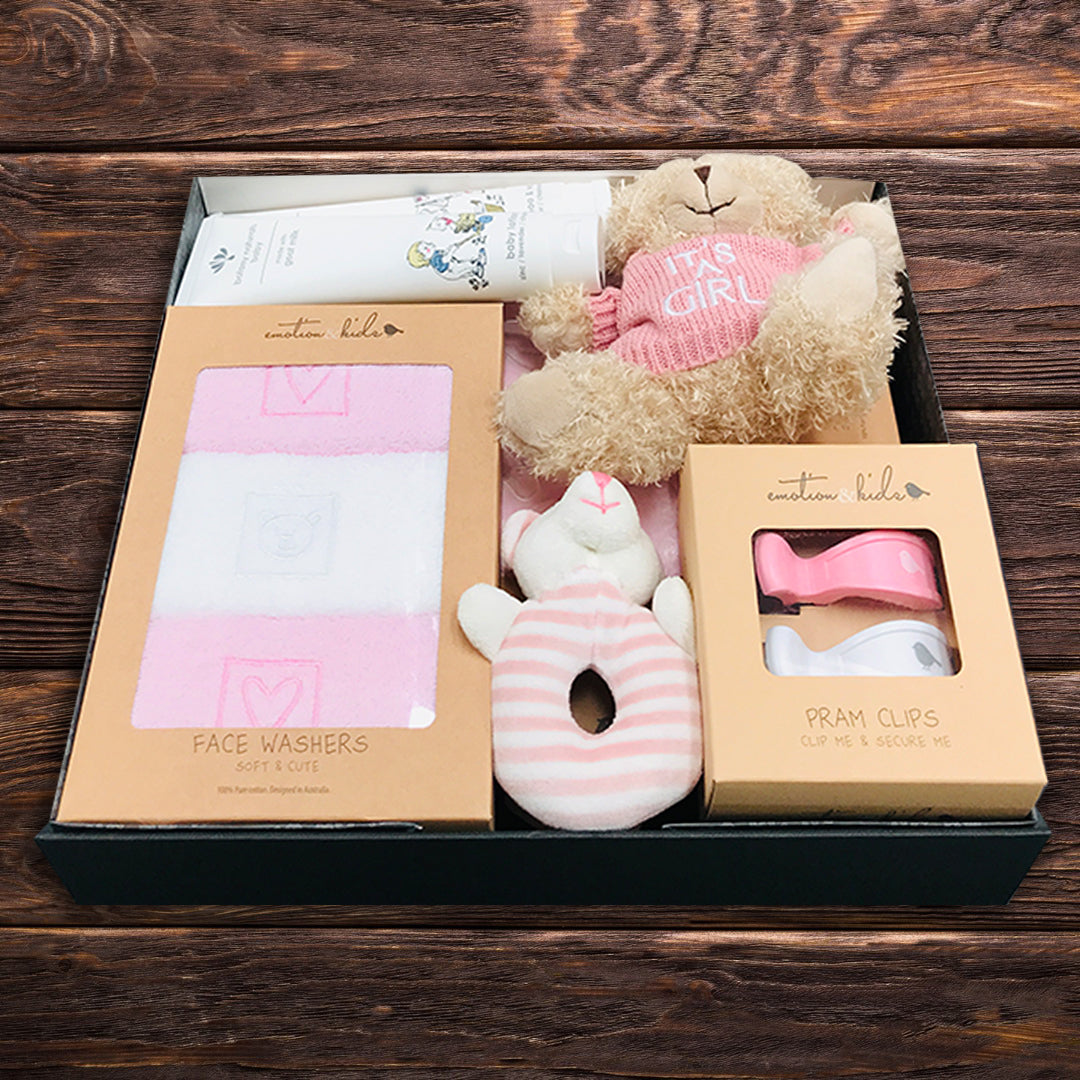 Newborn Baby Girl Bathe Hamper