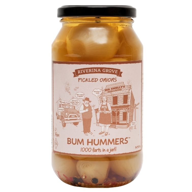 Riverina Grove Bum Hummers Pickled Onions 500g