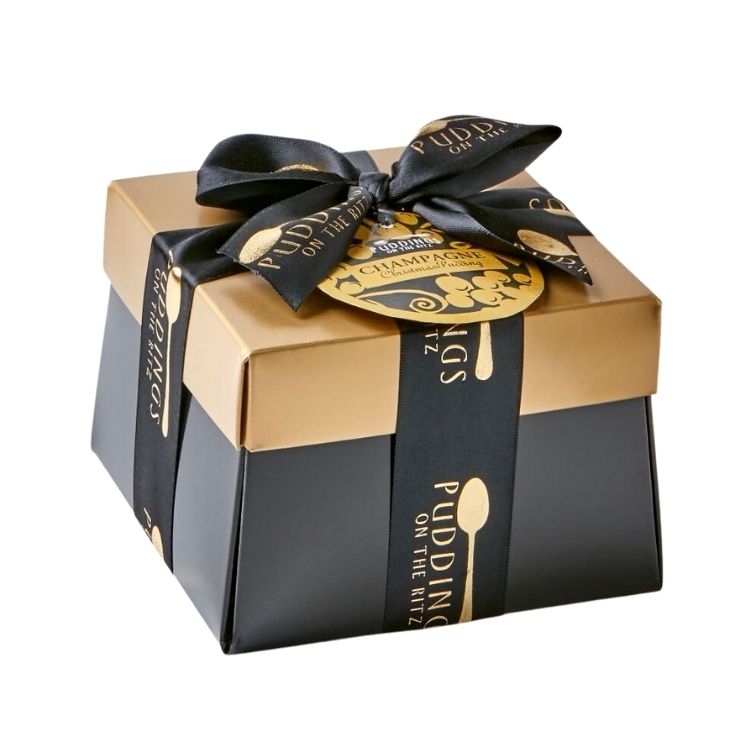 Champagne Christmas Puddings