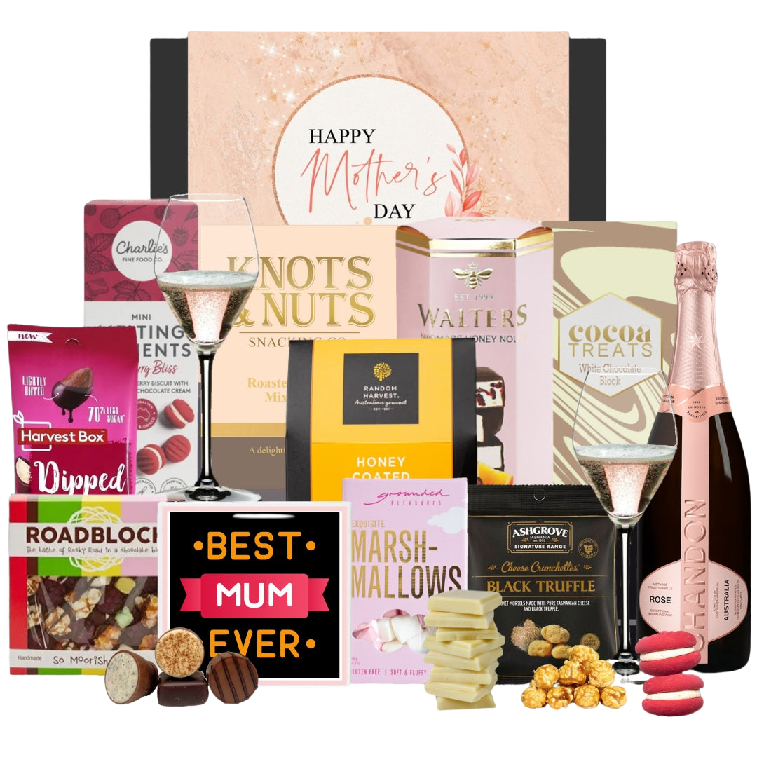 Chandon Rose Gift Basket For Mum