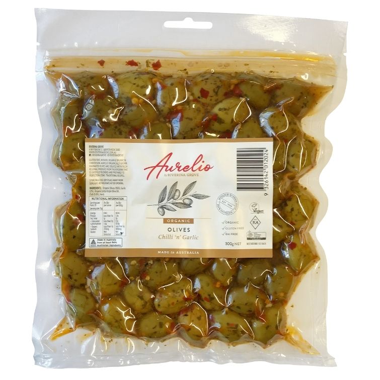 Aurelio Chilli Garlic Olives 325g