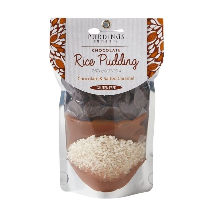 Chocolate and Salted Caramel Rice Pudding Mix
