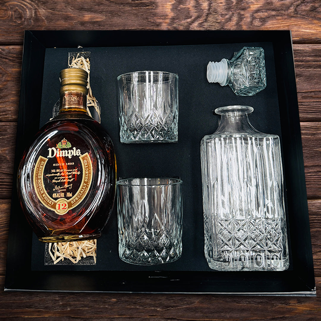 Dimple Whiskey Decanter Gift Hamper