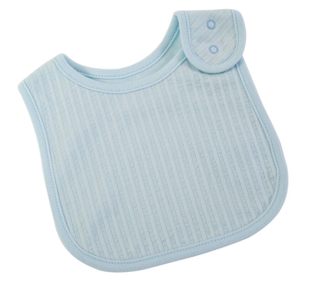 Emotion & Kids Blue Self Stripe Bib