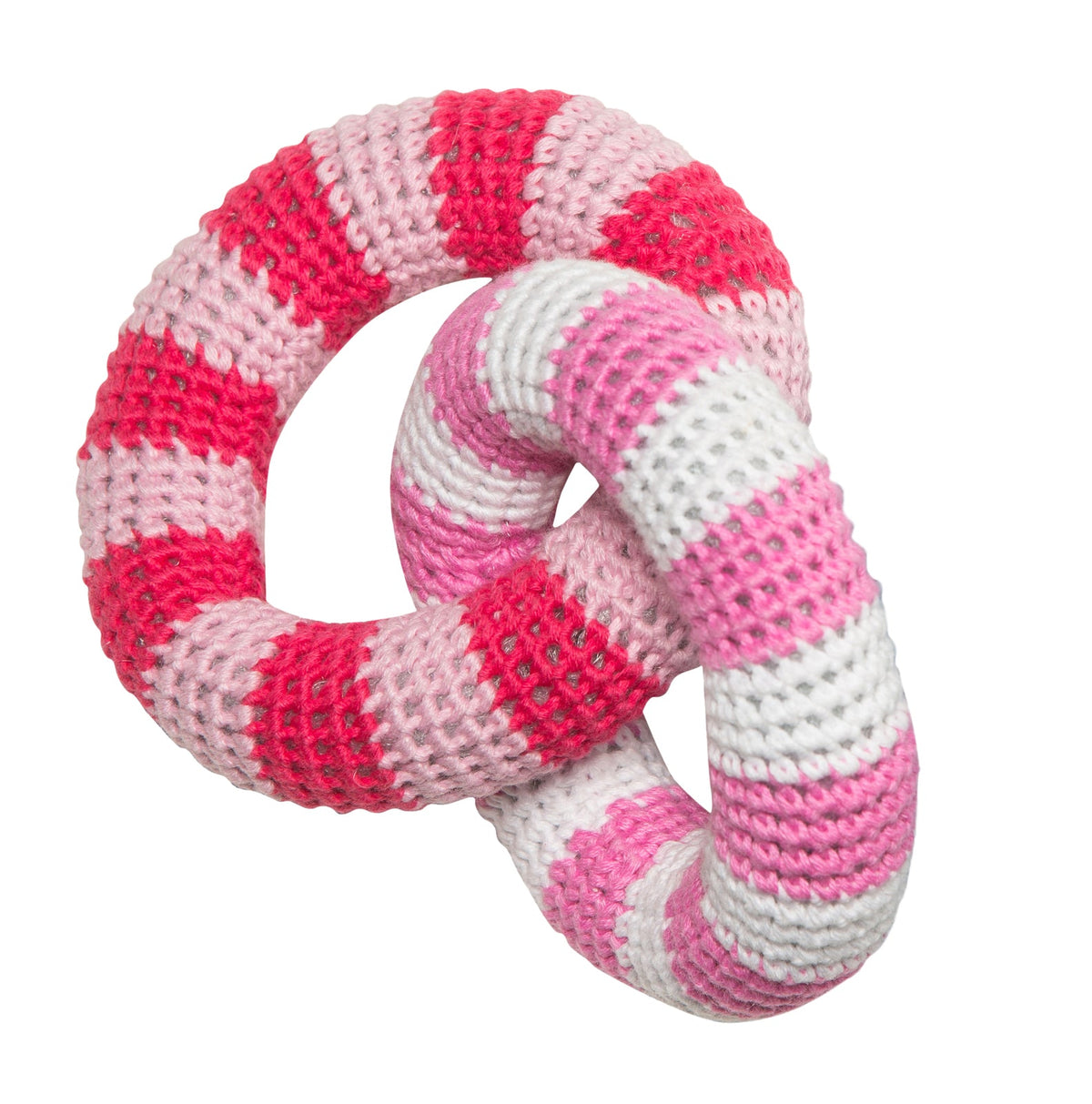 Stuffed Rattle Rings Emotion & Kids Pink & Red Crochet Rattle Rings – Amazing Brands Australia
