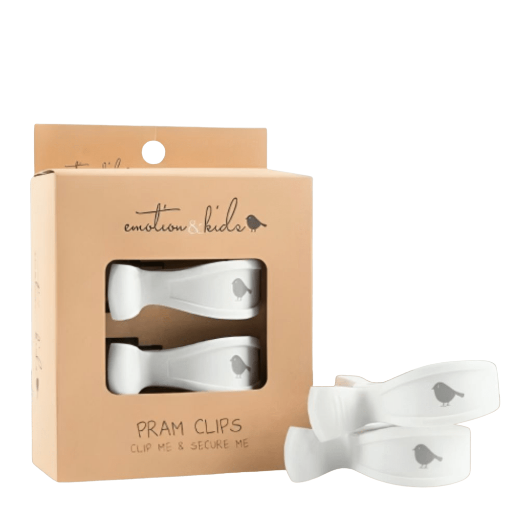 Emotion & Kids White Pram Clips