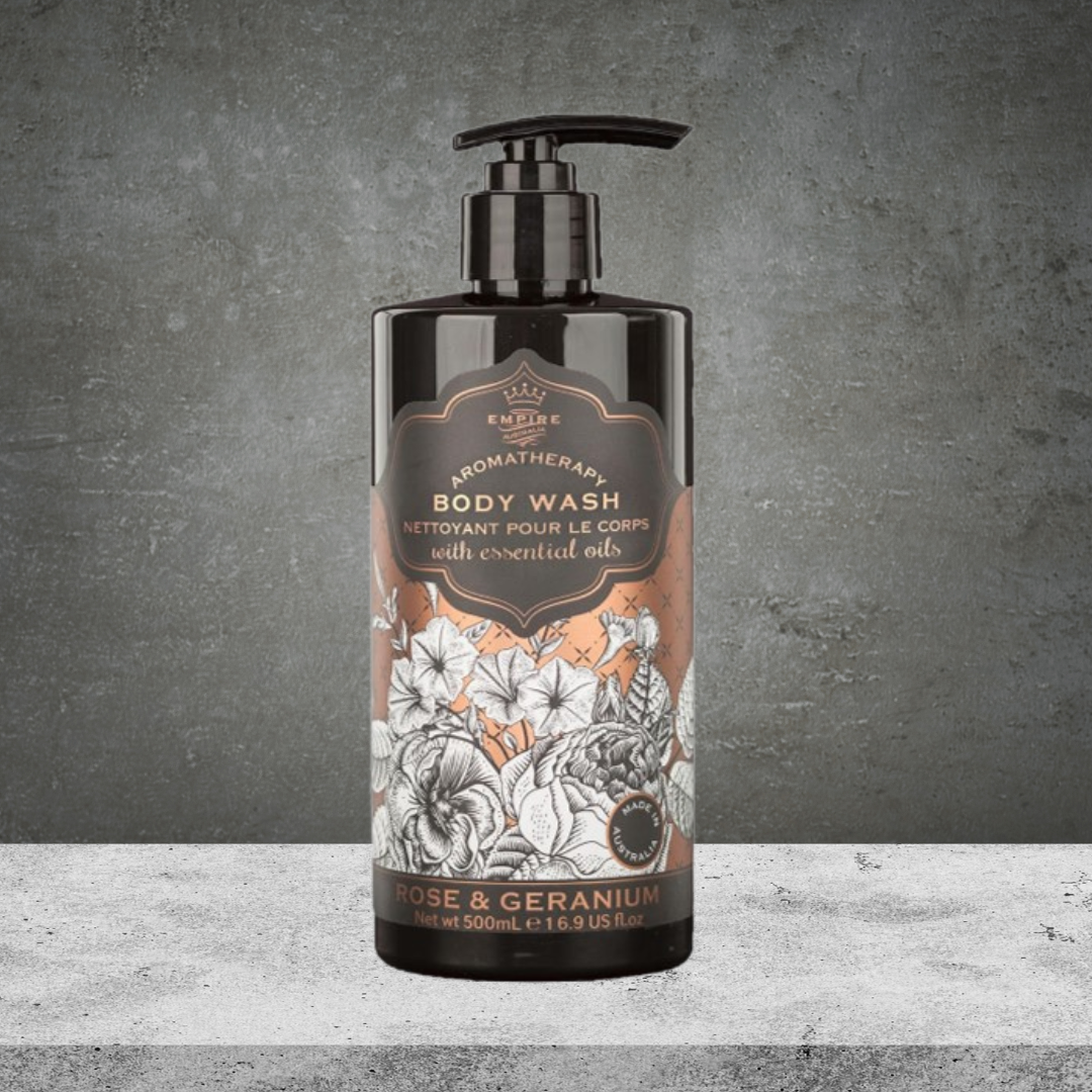 Empire Australia Aromatherapy Botanicals Rose & Geranium Body Wash 500ml