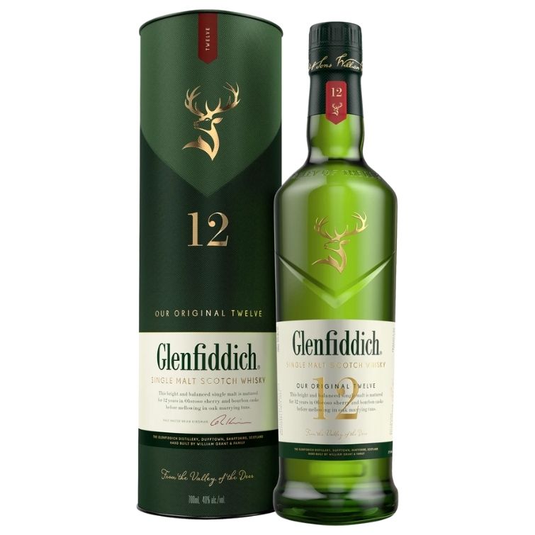 Glenfiddich 12 Year Old Single Malt Scotch Whisky 700ml
