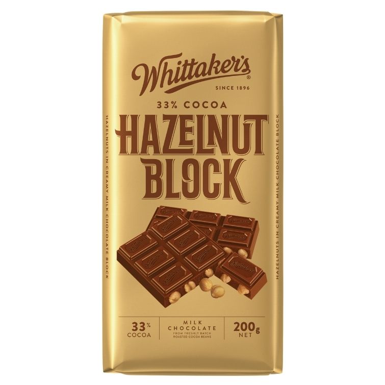Whittakers Hazelnut Block 200g