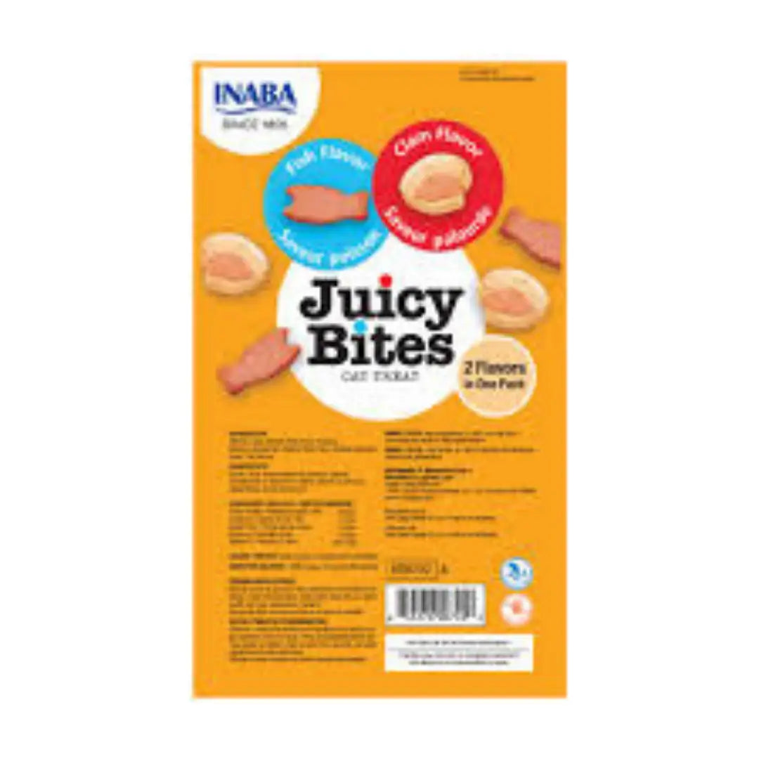 INABA CAT JUICY BITES FISH & CLAM 34G 6PK(OM6)