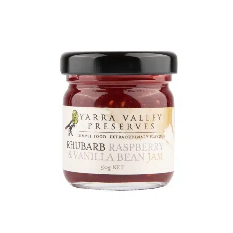 Jam Rhubarb Raspberry & Vanilla Bean 300g
