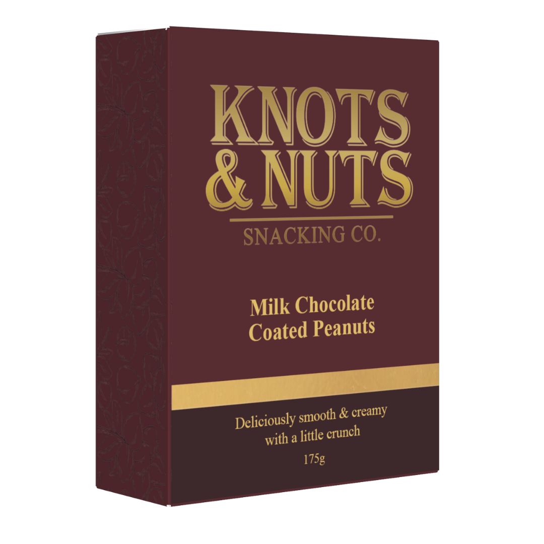 KNOTS & NUTS MILK CHOCOLATE PEANUTS 150G