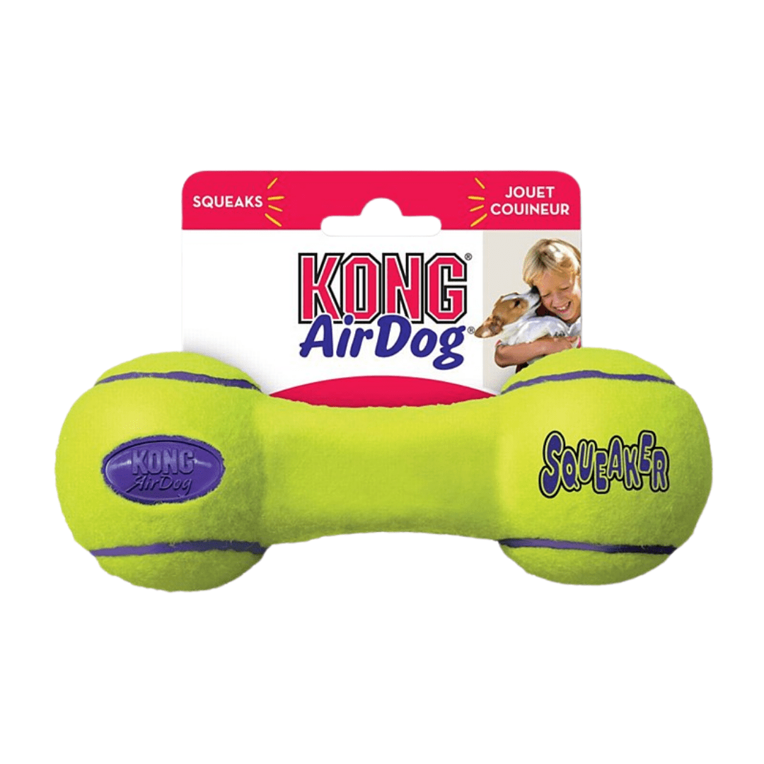KONG DOG AIRDOG SQUEAKER DUMBBELL MEDIUM (ASDB2)