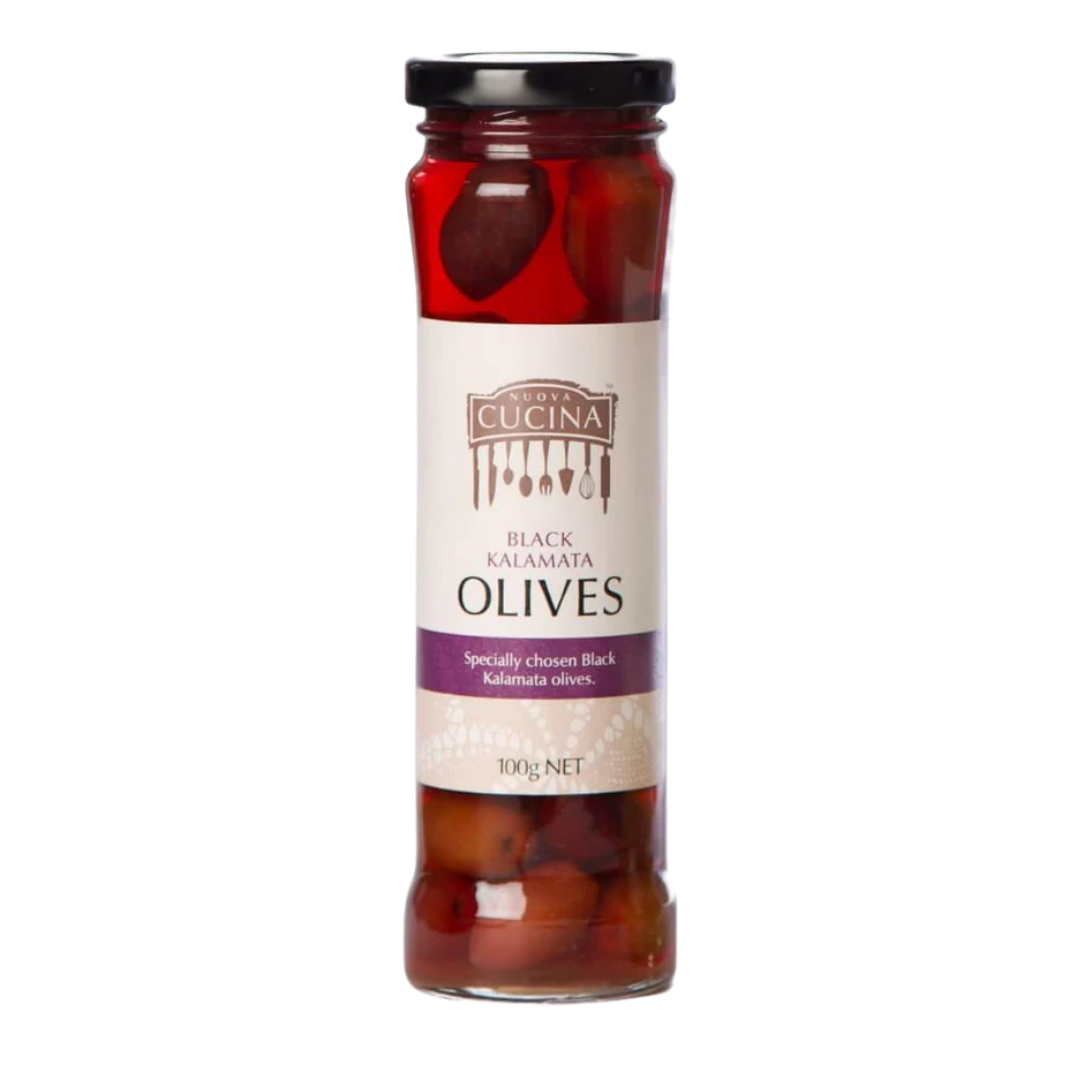 Kalamata Black Olives in Glass Bottles