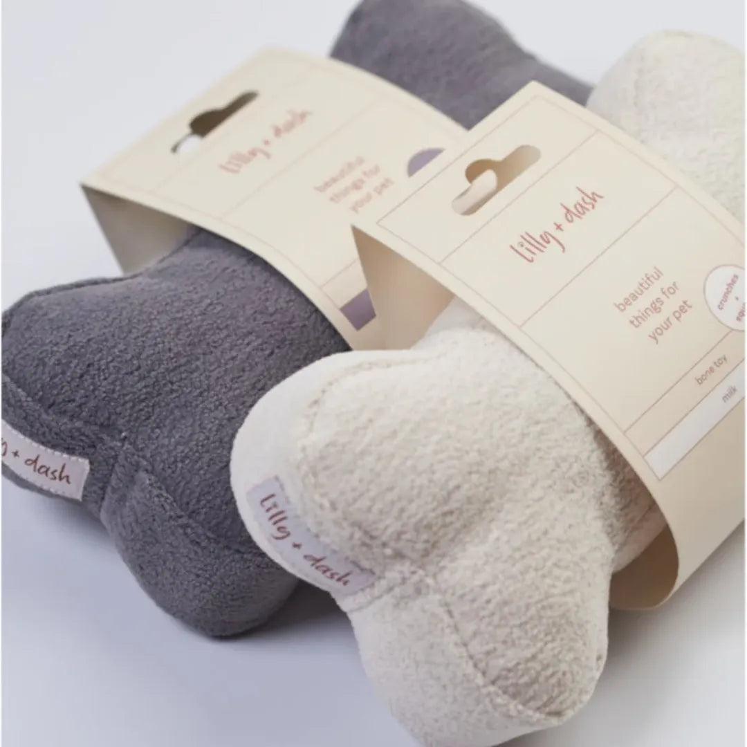 LILLY + DASH BONE TOY CHARCOAL