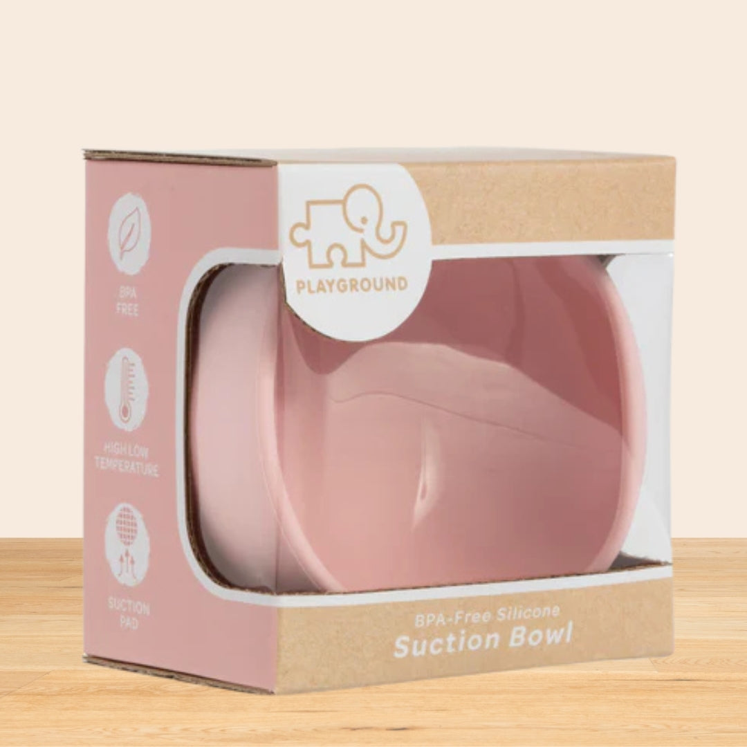 Living Textiles Silicone Bowl in Light Pink