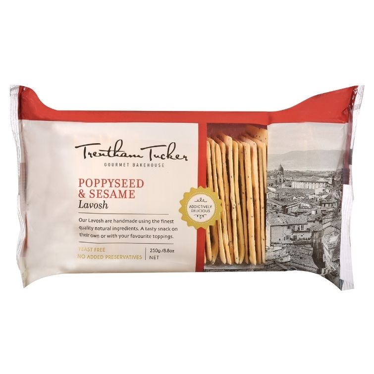 Trentham Tucker Lavosh Poppy & Sesame Seed 250g