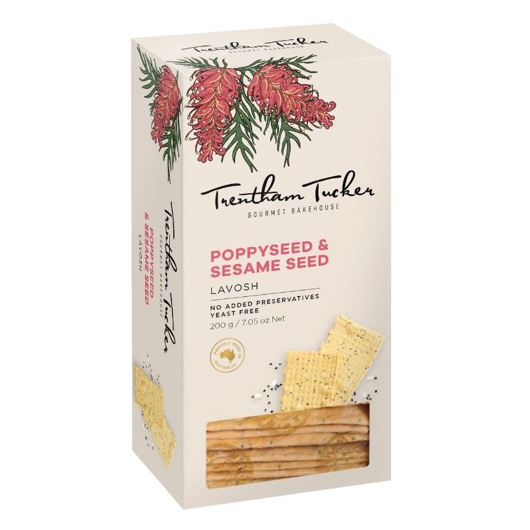 Trentham Tucker Lavosh Poppyseed & Sesame Seed Gift Box 200g
