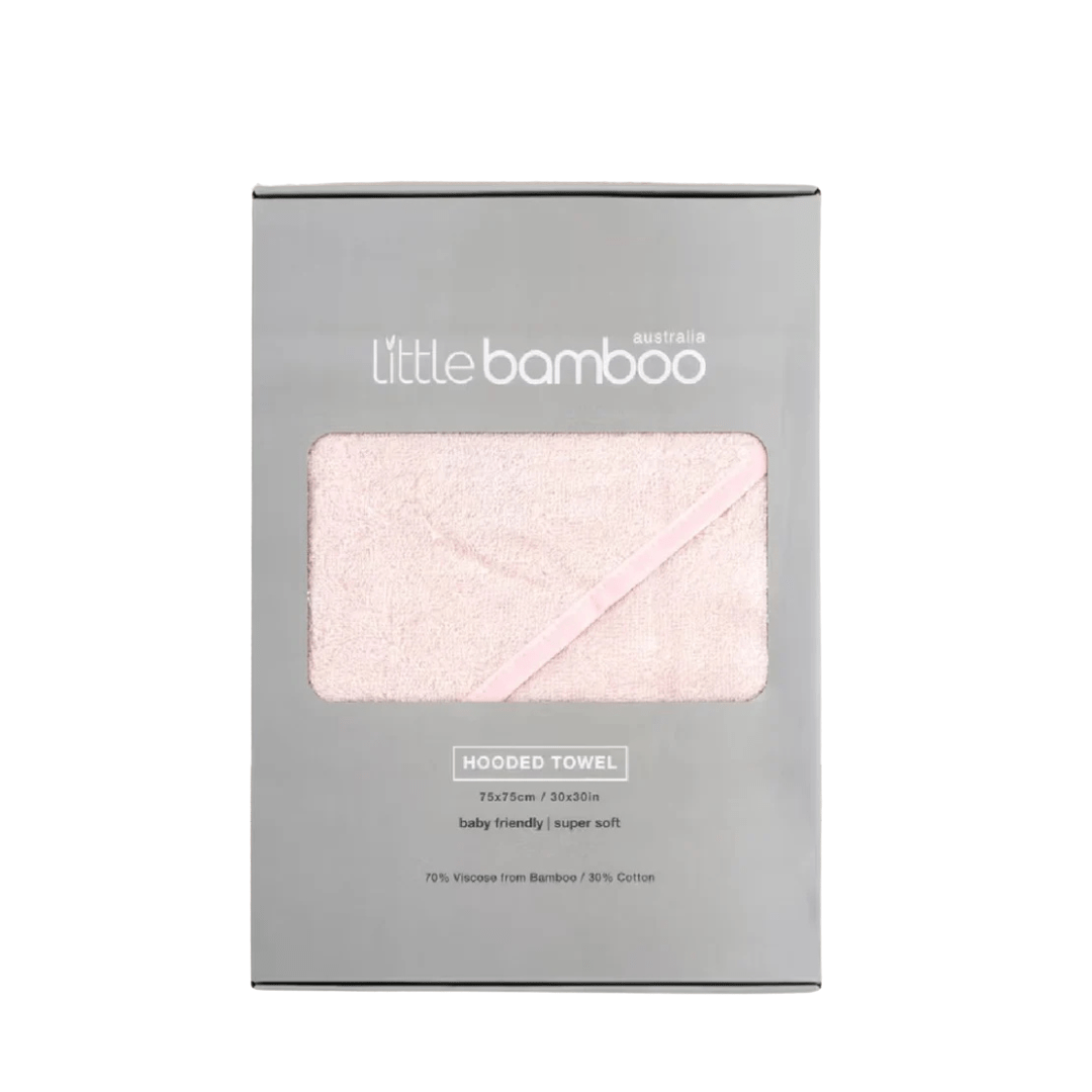 Little Bamboo Hooded Towel - Dusty Pink