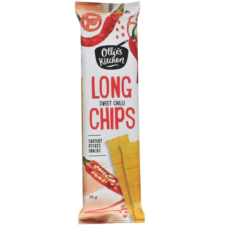 Ollies Kitchen Long Chips – Sweet Chilli 75g