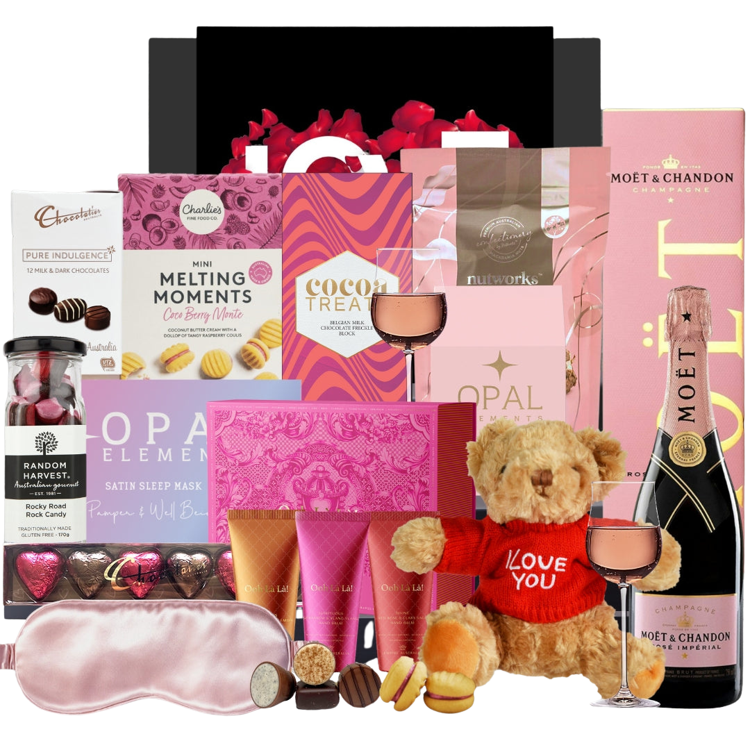 Luxury Moet Champagne Valentines Hamper