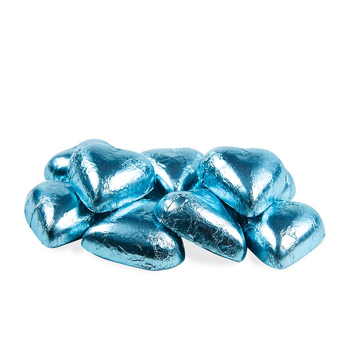 Chocolatier Milk Chocolate Hearts - Ice Blue 5kg