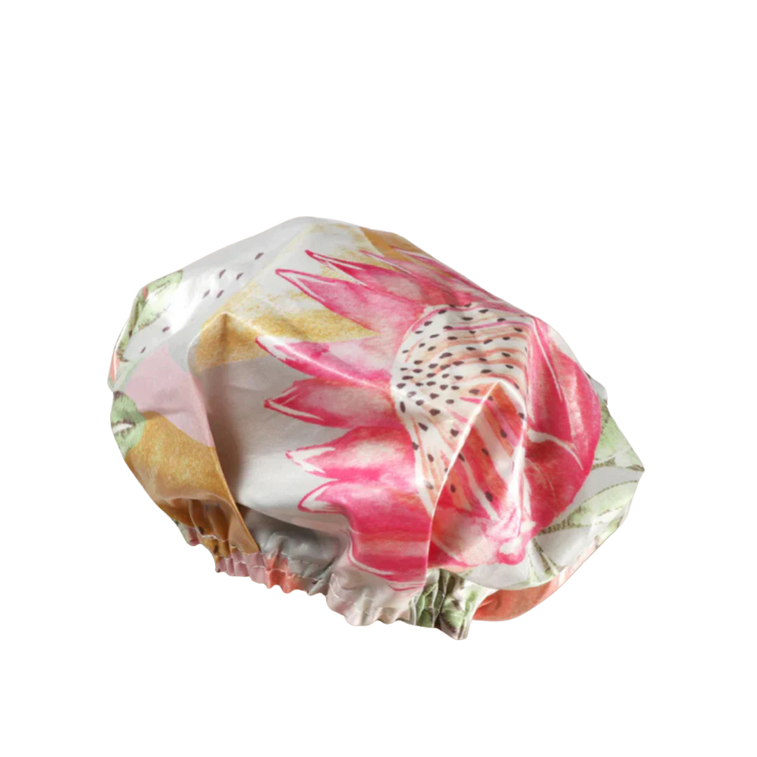Marmalade Lion Modern Native Shower Cap