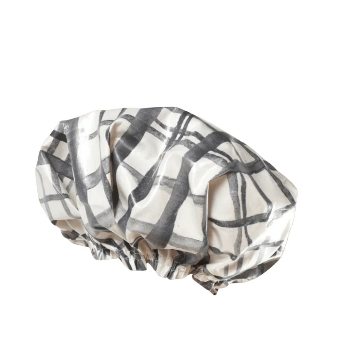 Marmalade Lion Swedish Check Shower Cap