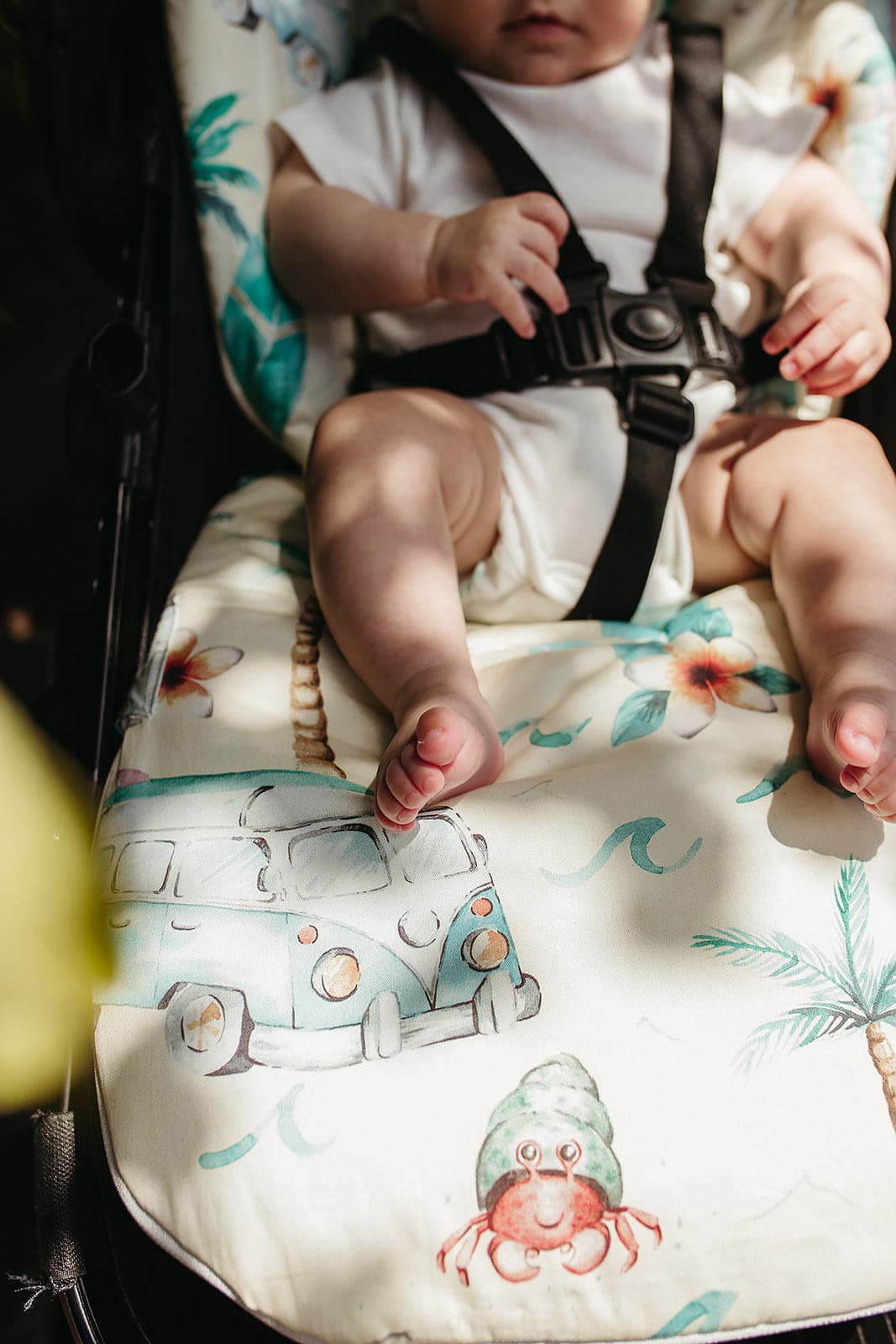 Universal Pram Liner Cover - On the Road Again