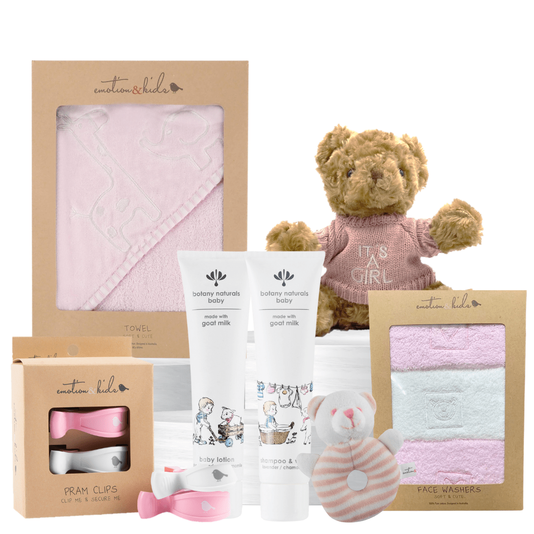 Newborn Baby Girl Bathe Hamper