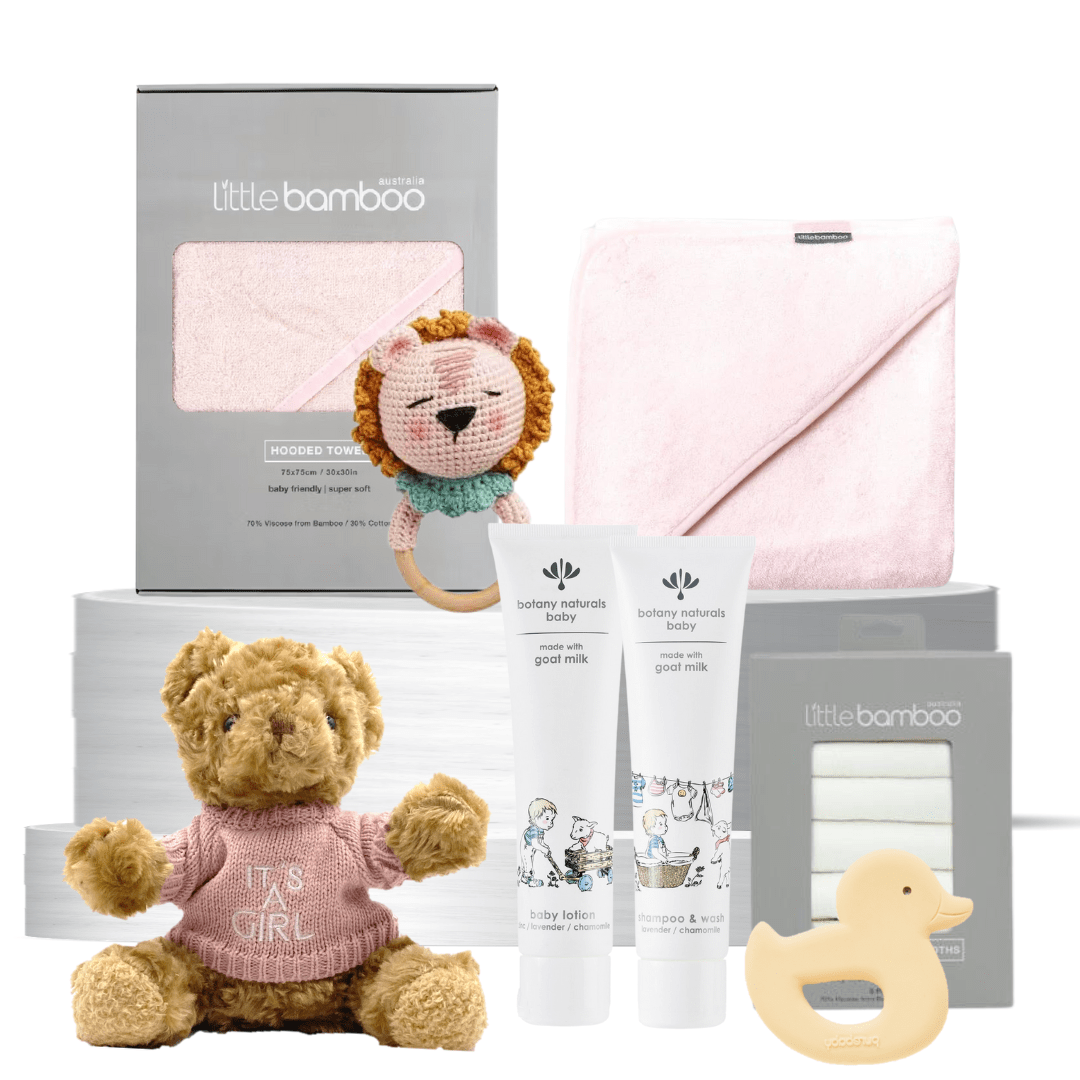 Newborn Girl Bathtime Gift Hamper