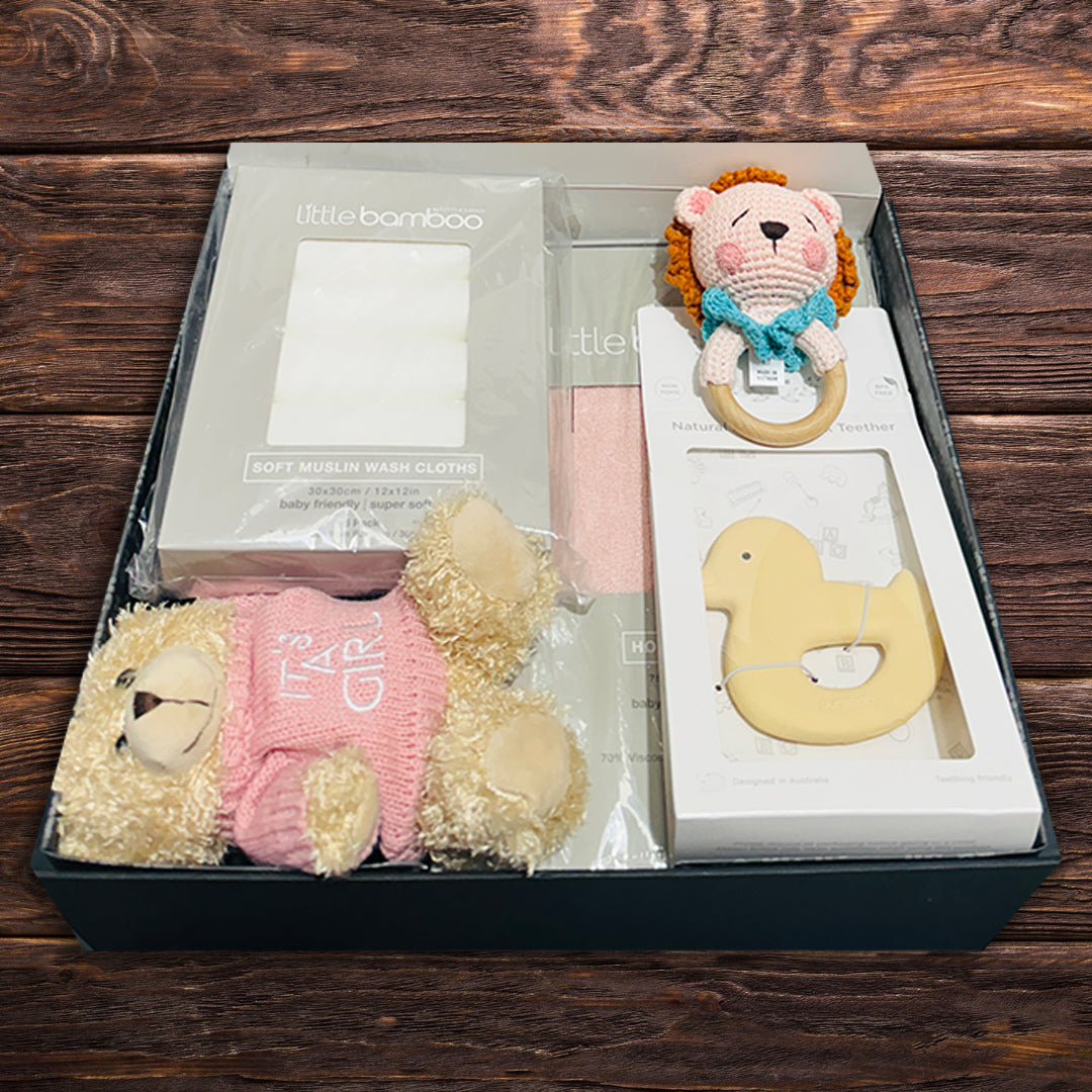 Newborn Girl Bathtime Gift Hamper