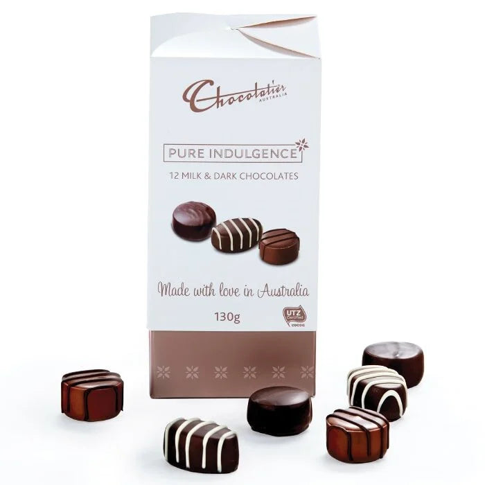 Chocolatier Pure Indulgence Milk & Dark Chocolates 130g