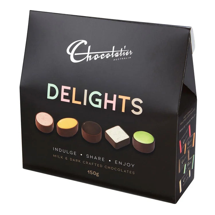 Chocolatier Delights Milk & Dark Crafted Chocolates 150g