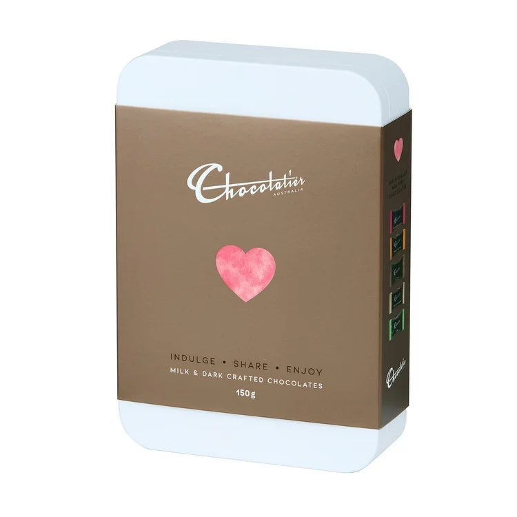 Chocolatier Delights Milk & Dark Crafted Chocolates Tin 150g