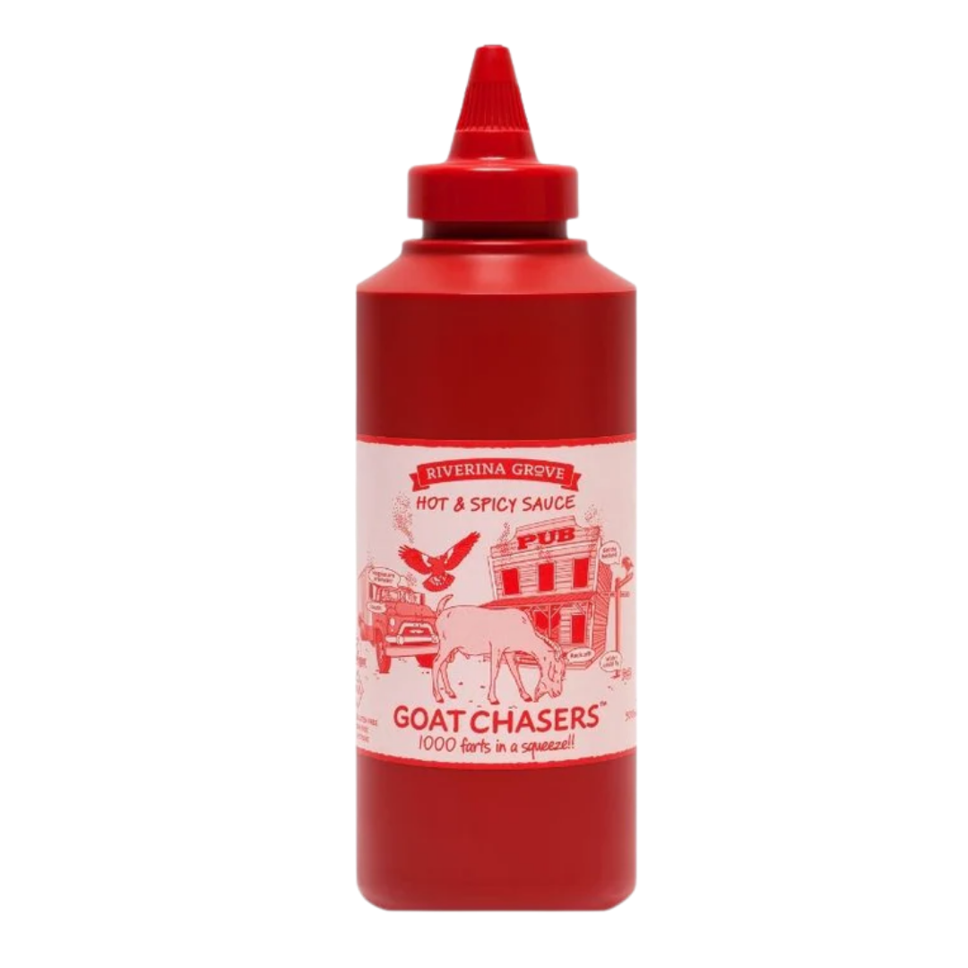 Riverina Grove Goat Chasers Hot & Spicy Sauce 500ml