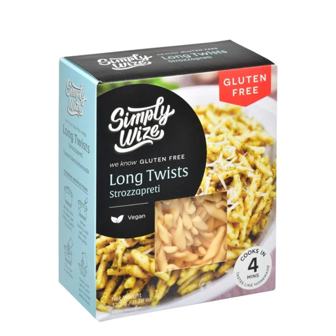 SIMPLY WIZE GF PASTA LONG TWISTS 320g