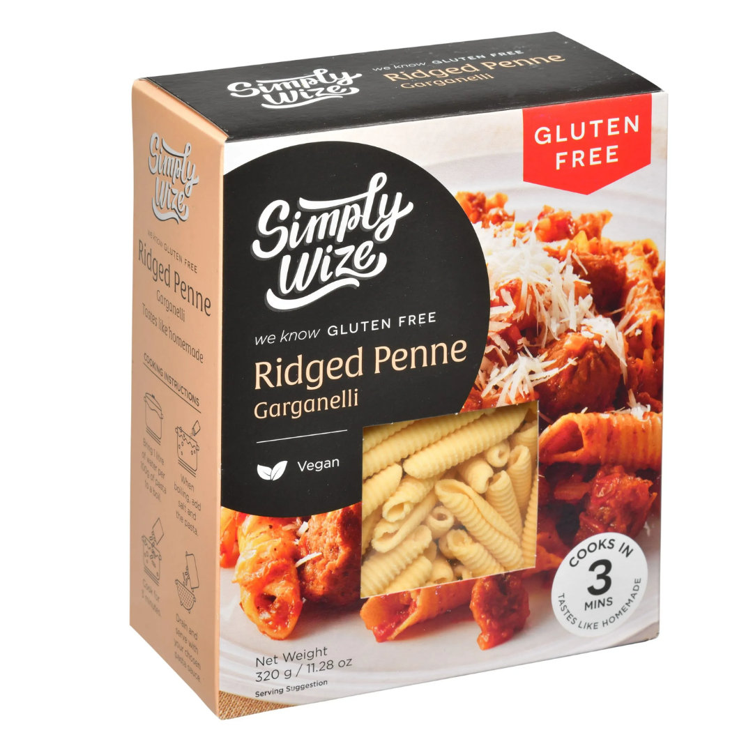 SIMPLY WIZE GF PASTA RIDGED PENNE 320g