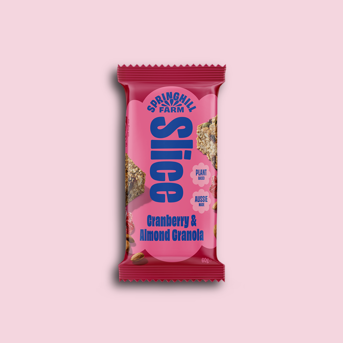 Springhill Farm Cranberry and Almond Slice 60g