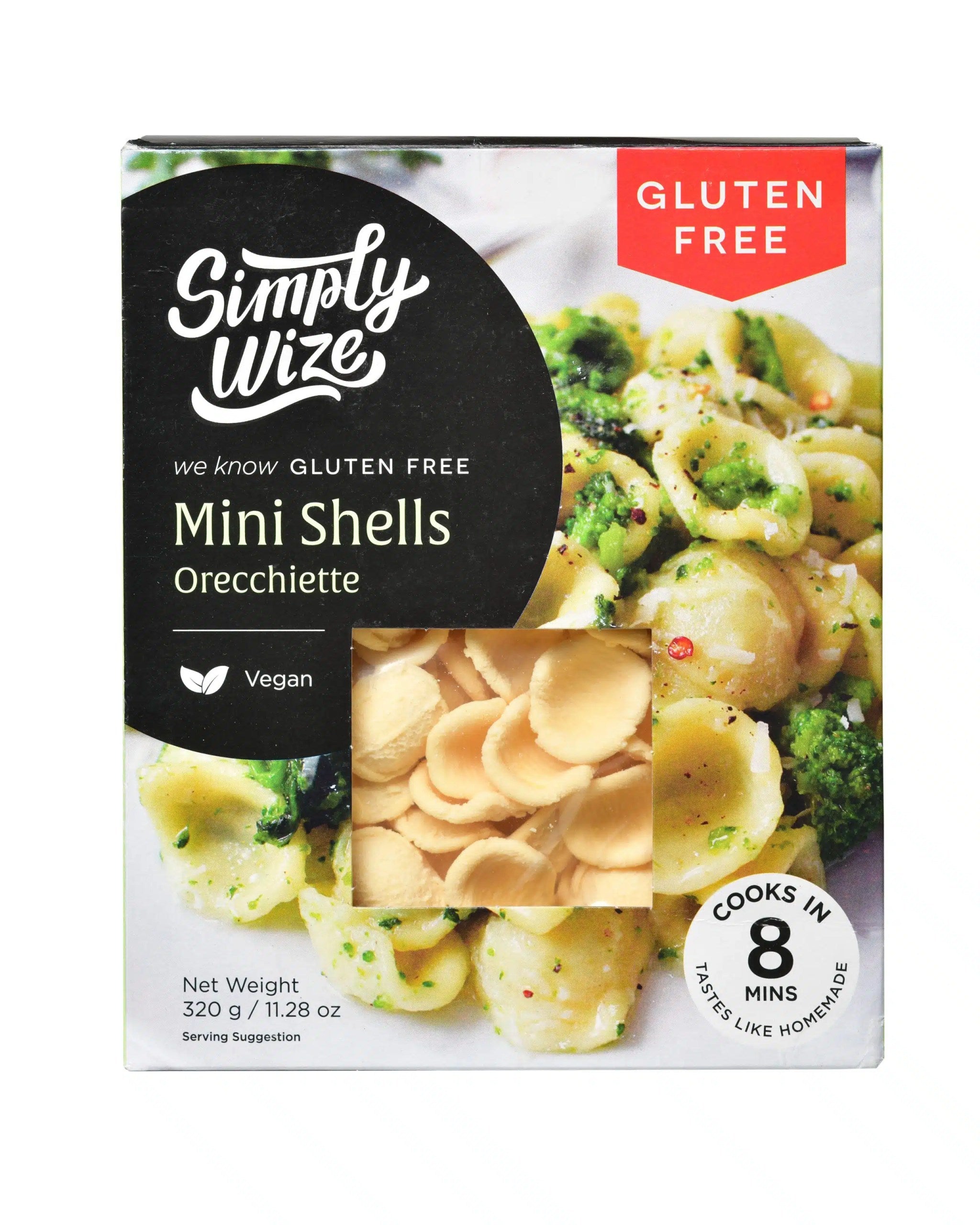 SIMPLY WIZE GF PASTA MINI SHELLS 320g