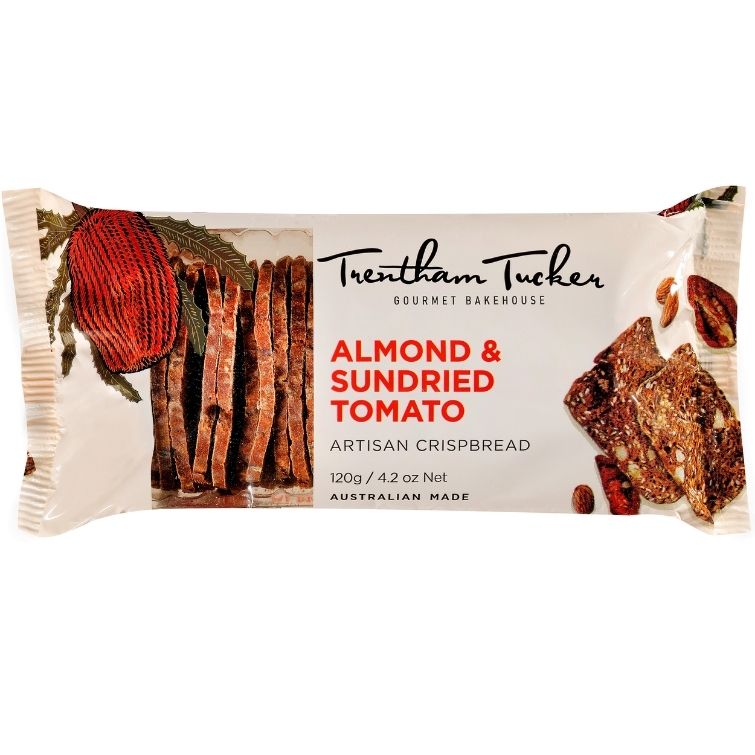 Trentham Tucker Sundried Tomato & Almond Crispbread 120g