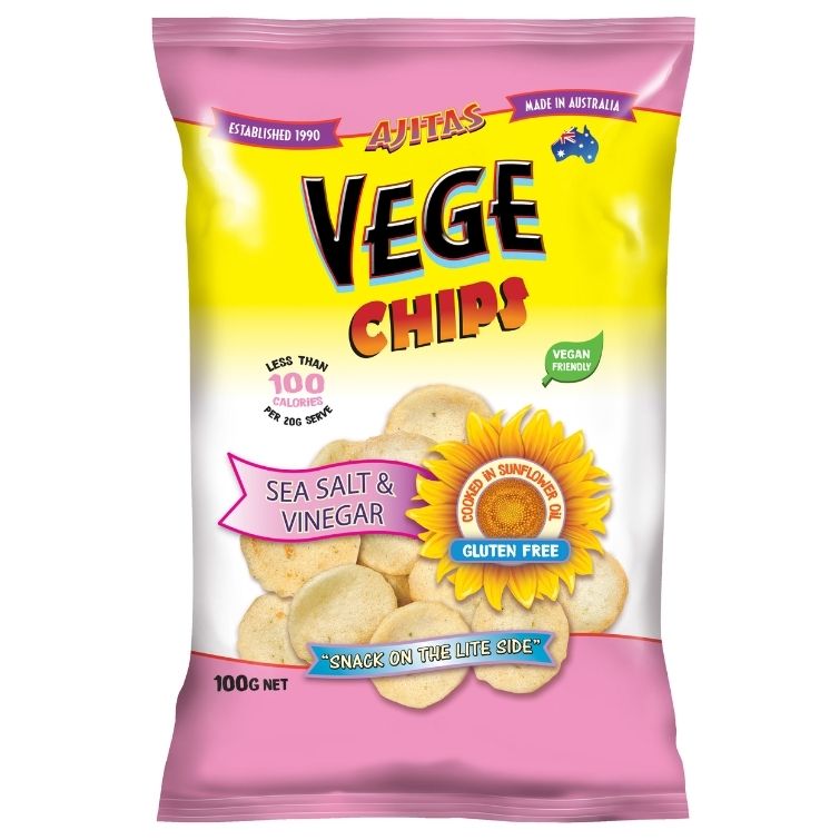 Vege Chips Sea Salt & Vinegar 100g