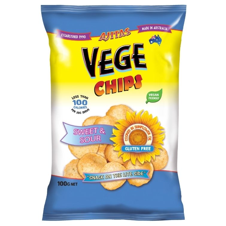 Vege Chips Sweet & Sour 100g – Amazing Brands Australia