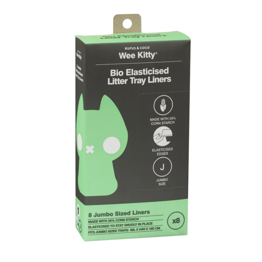 Wee Kitty Bio Elasticised Litter Tray Liners Jumbo 8pk