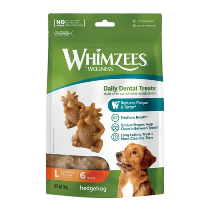Whim Dogs Whimzees Hedgehog L Value Bag - Dental Chews for Dogs – Amazing Brands ...